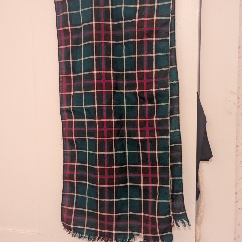 🧣 Parklane plaid Wool Scarf Woolbrooke Worsteds Botany Wool Newfoundland